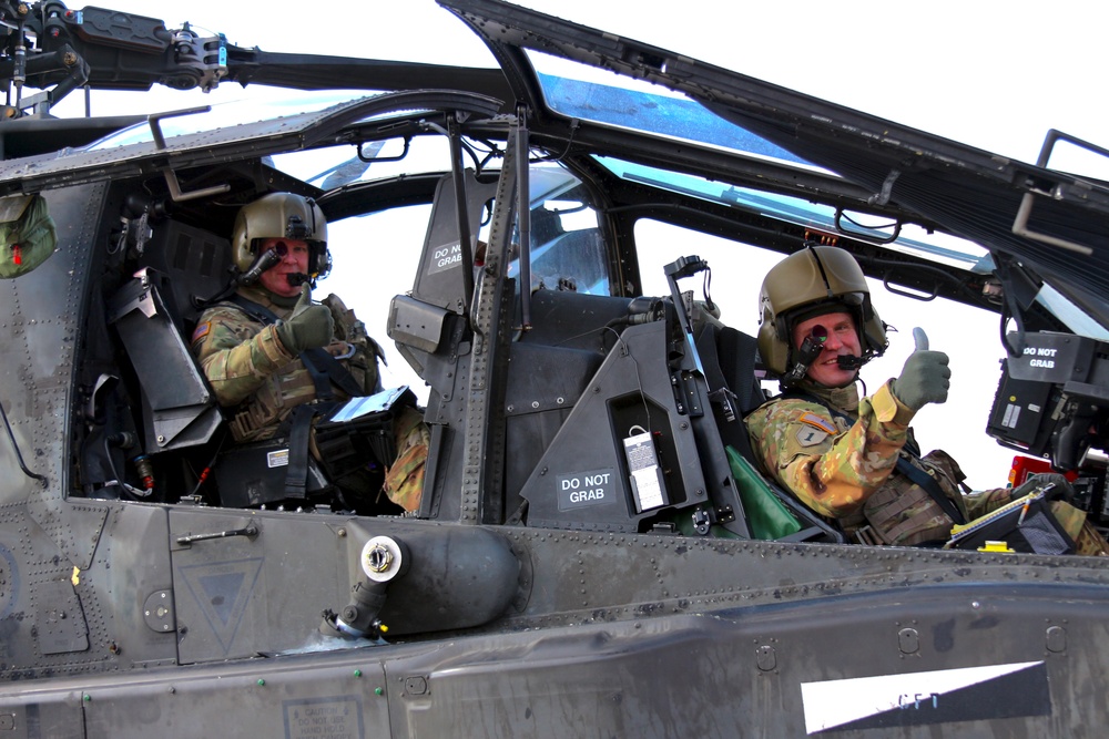 Last AH-64D Flight From Korea