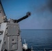 Gridley conducts a live-fire weapons exercise