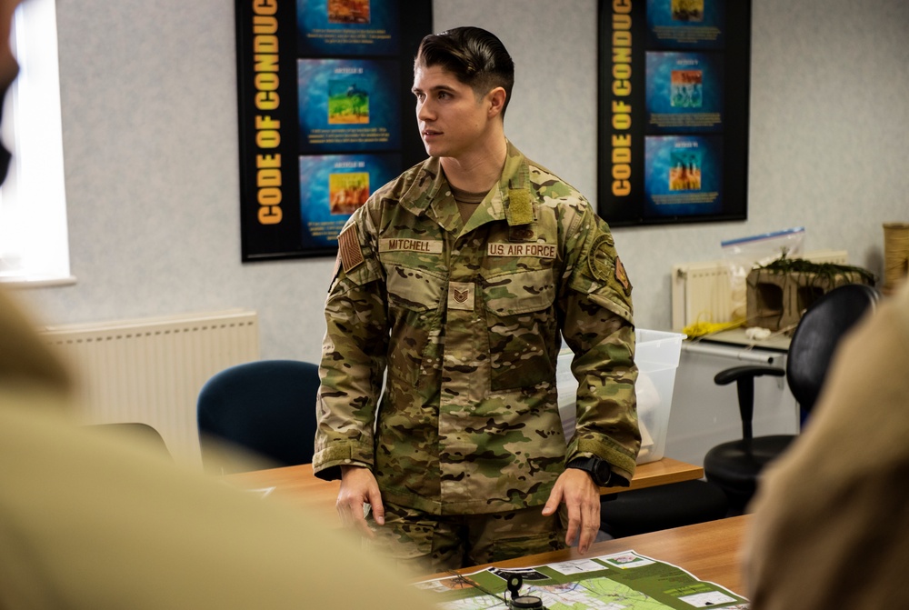 SERE trains the 100th Civil Engineer Squadron