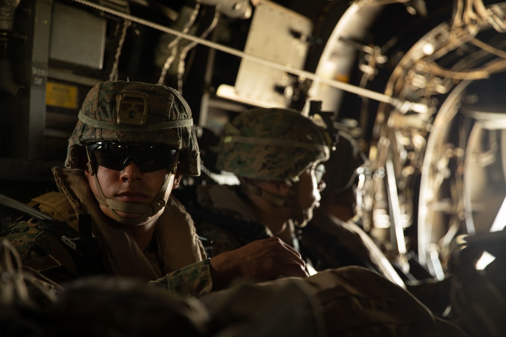 JWX22: Combat Logistics Battalion 4 Marines conduct air insert, water purification operations