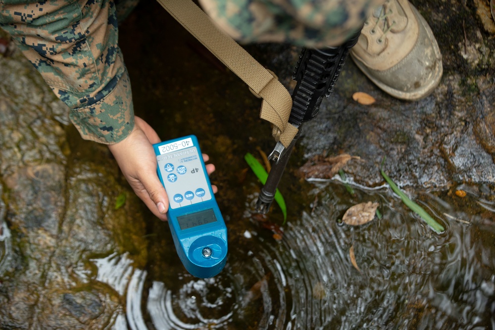JWX22: Combat Logistics Battalion 4 Marines conduct air insert, water purification operations