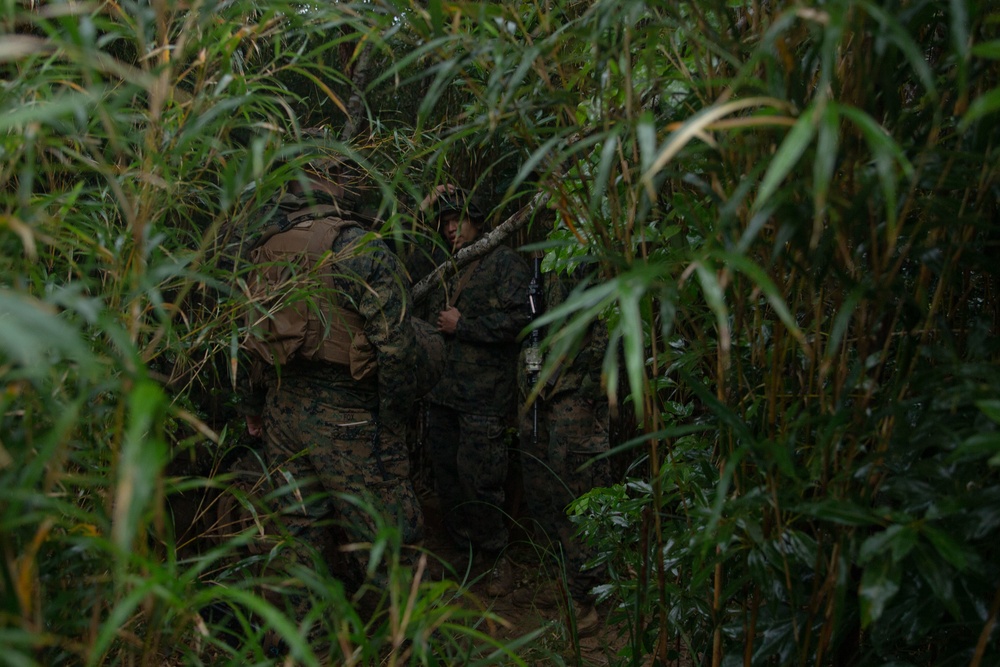 JWX22: Combat Logistics Battalion 4 Marines conduct air insert, water purification operations