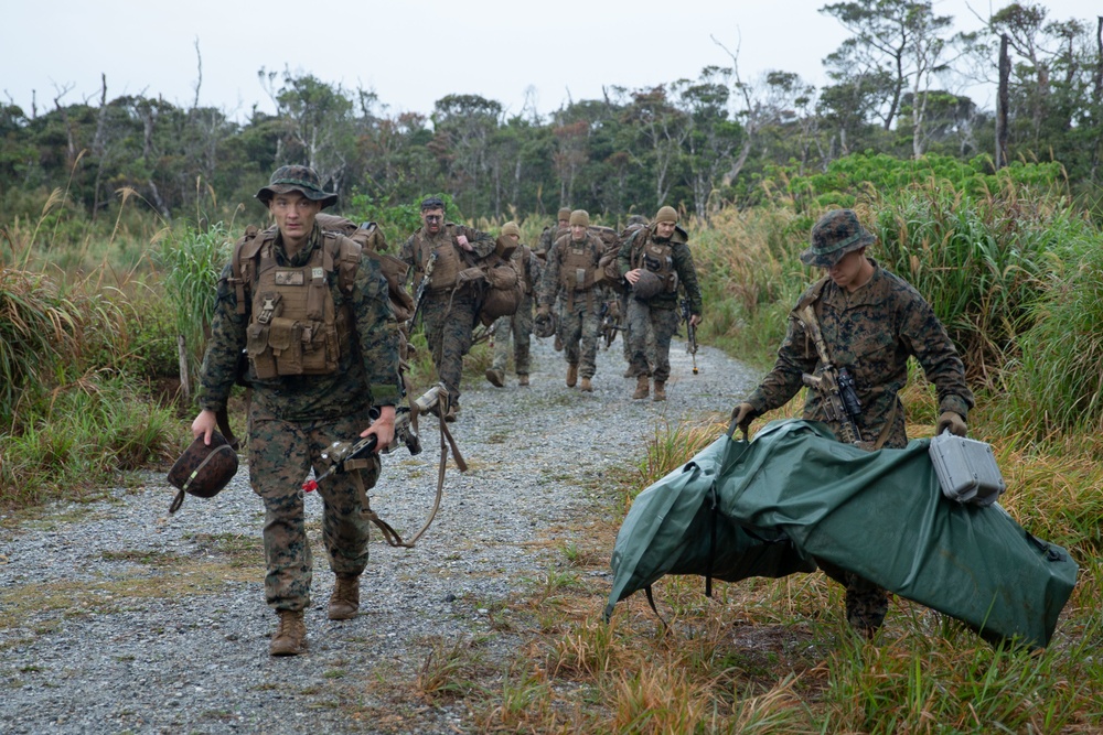 JWX22: Combat Logistics Battalion 4 Marines conduct air insert, water purification operations