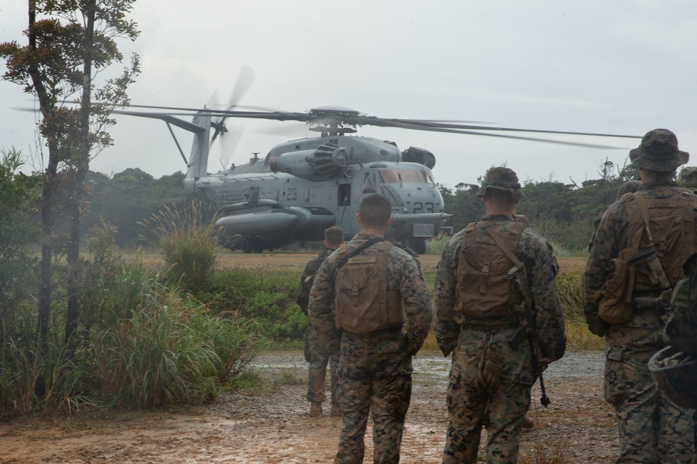 JWX22: Combat Logistics Battalion 4 Marines conduct air insert, water purification operations