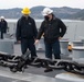 USS New Orleans Anchors Underway