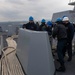 USS New Orleans Anchors Underway