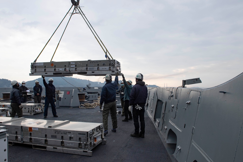 USS New Orleans Ammo Onload February, 2022