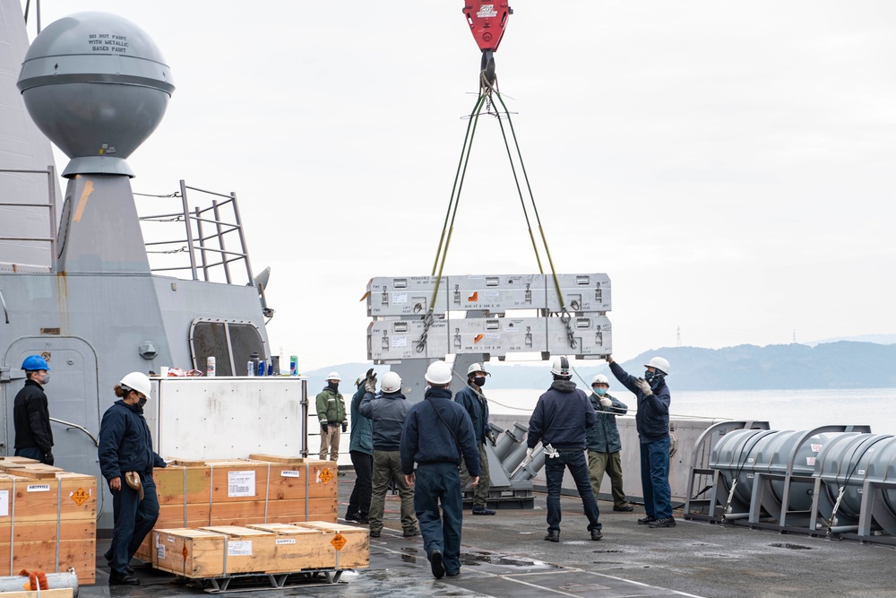 USS New Orleans Ammo Onload February, 2022