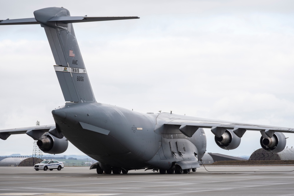 Spangdahlem Air Base receives supplies in support of theater ops