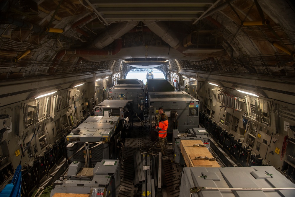 Spangdahlem Air Base receives supplies in support of theater ops