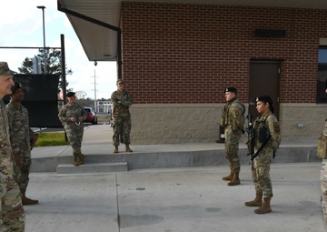Gen. Arnold W. Bunch, Jr., Air Force Materiel Command commander visits Robins AFB
