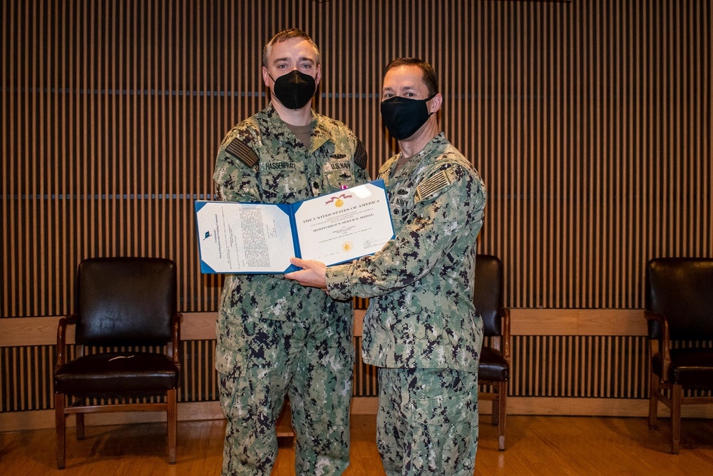 Cmdr. Karl J. Hassenfratz End of Tour Award
