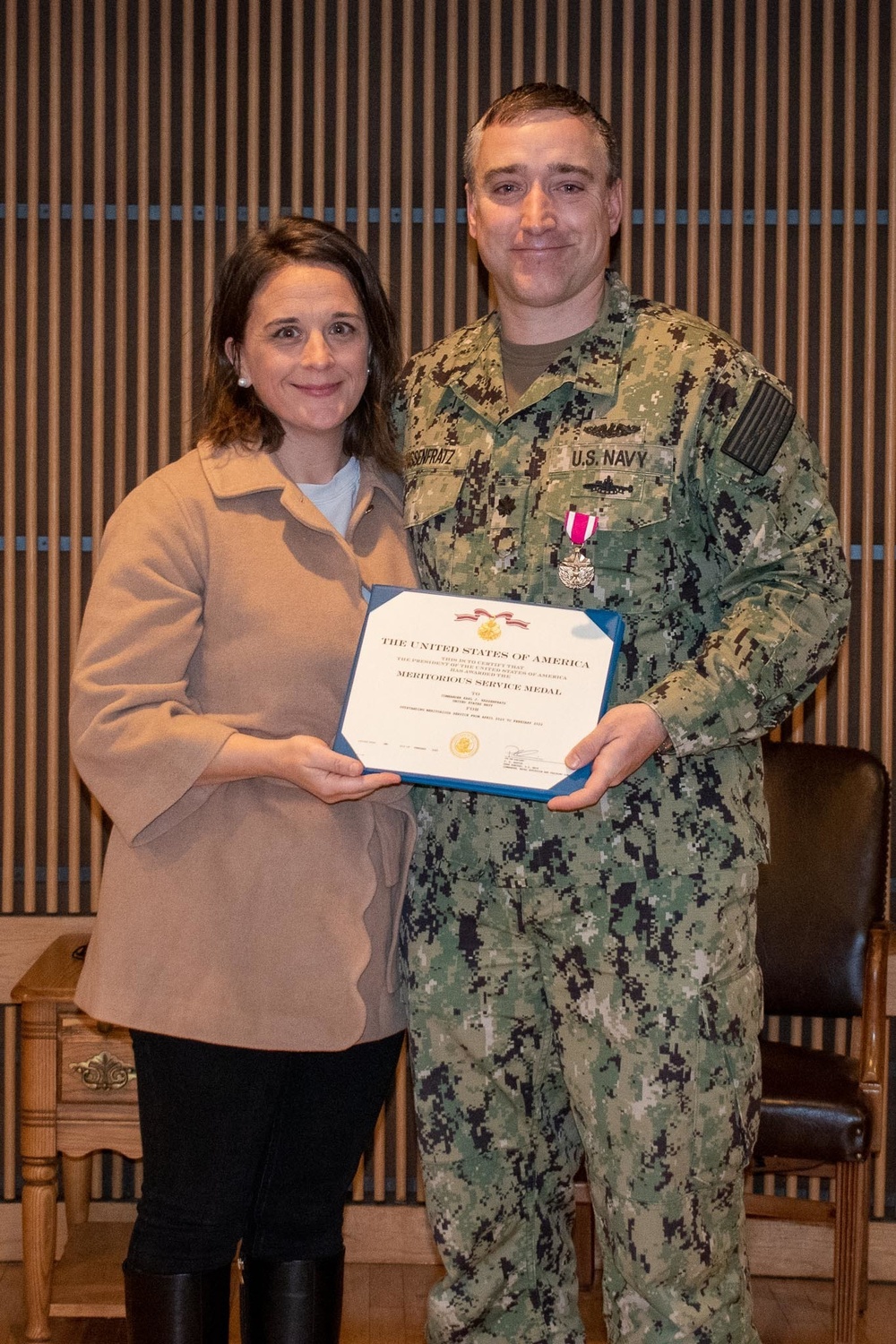 Cmdr. Karl Hassenfratz End of Tour Award