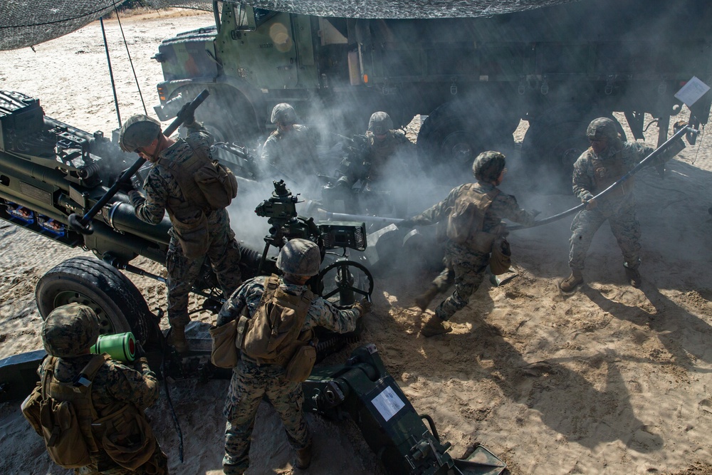 1/10 India Btry. Littoral Fire Exercise