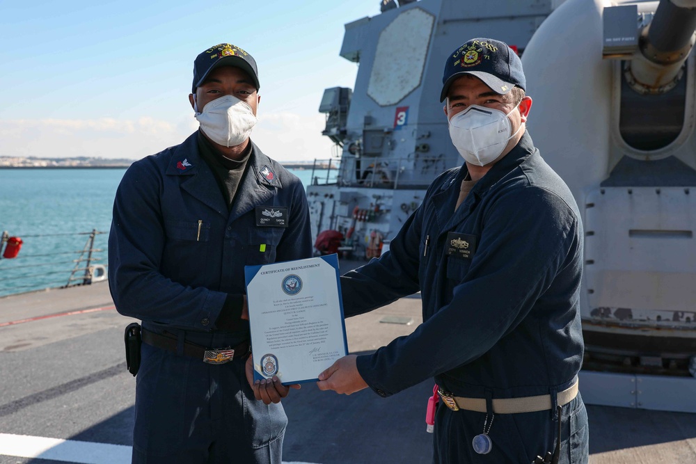 OS1 Gaskin Reenlistment