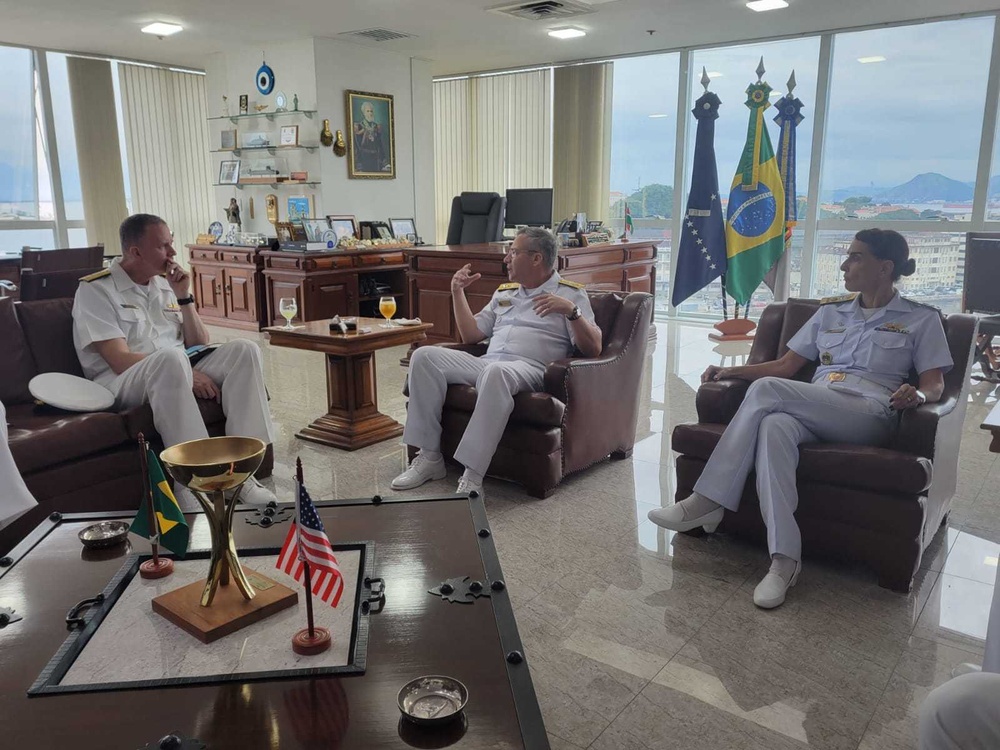 C4F Conducts Key Leader Engagement with Brazilian Navy