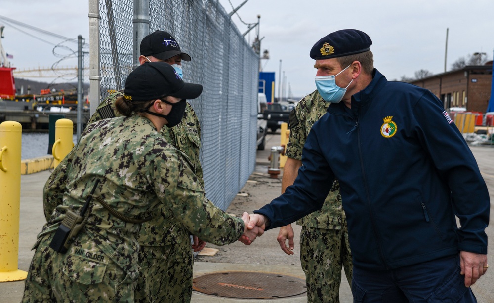 First Sea Lord Visits Naval Submarine Base New London