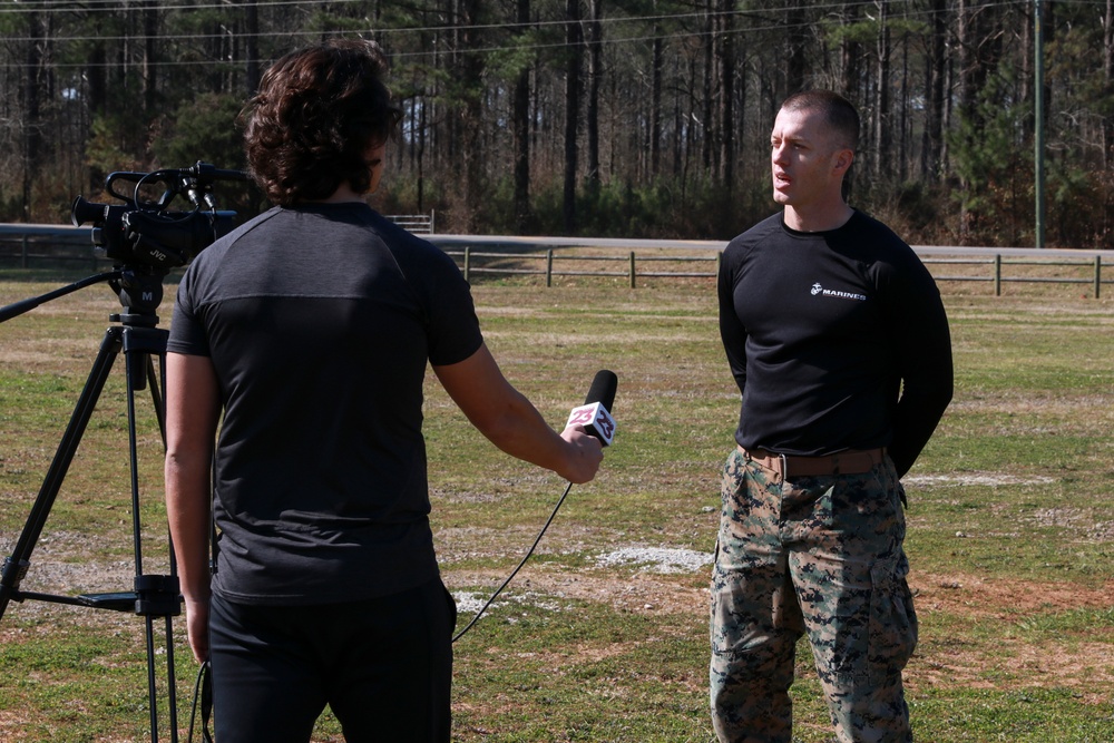 6th Marine Corps District Commanding Officer Speaks with the Officer Candidates of Tuscaloosa, Alabama