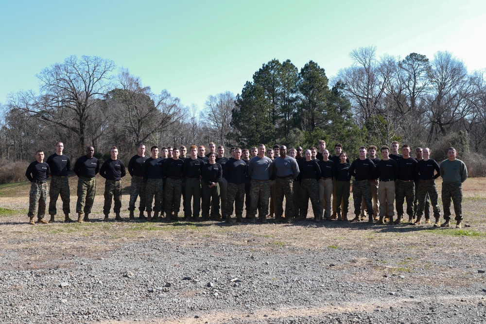 6th Marine Corps District Commanding Officer Speaks with the Officer Candidates of Tuscaloosa, Alabama