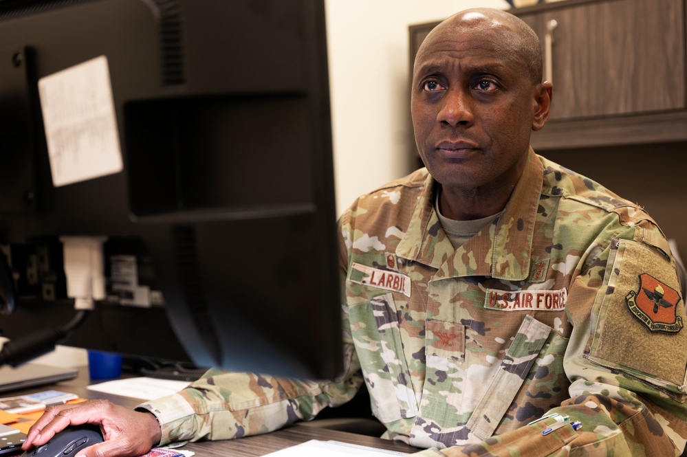 17th Medical Group commander: Col. Derek Larbie