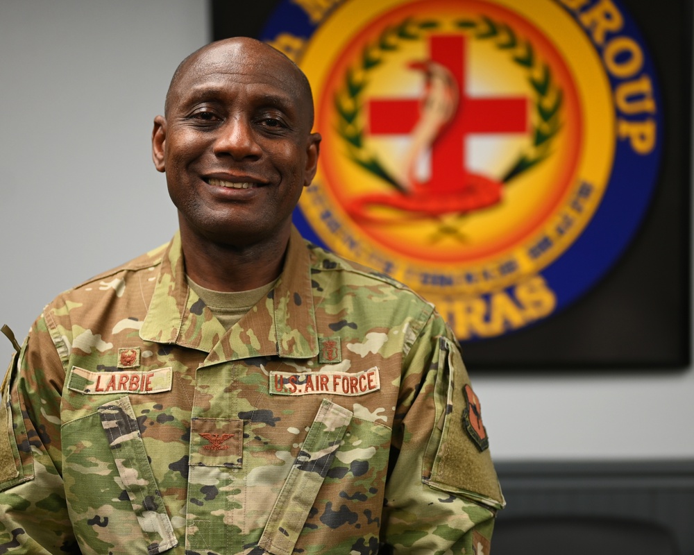 17th Medical Group commander: Col. Derek Larbie