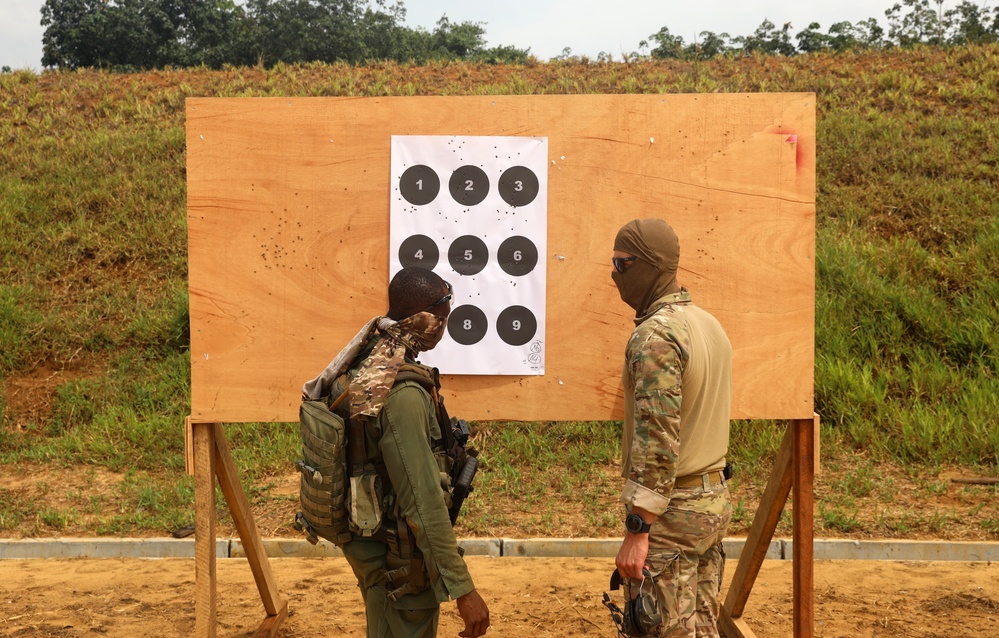 French and Côte d'Ivoire practice marksmanship