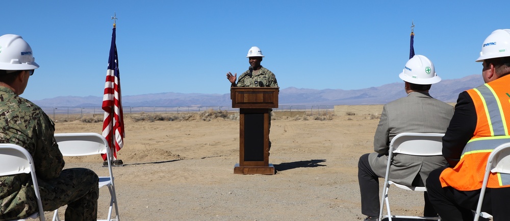 NAVFAC Officer in Charge of Construction China Lake  Breaks Ground on Range Control Complex Fourteenth MILCON of Earthquake Recovery Program