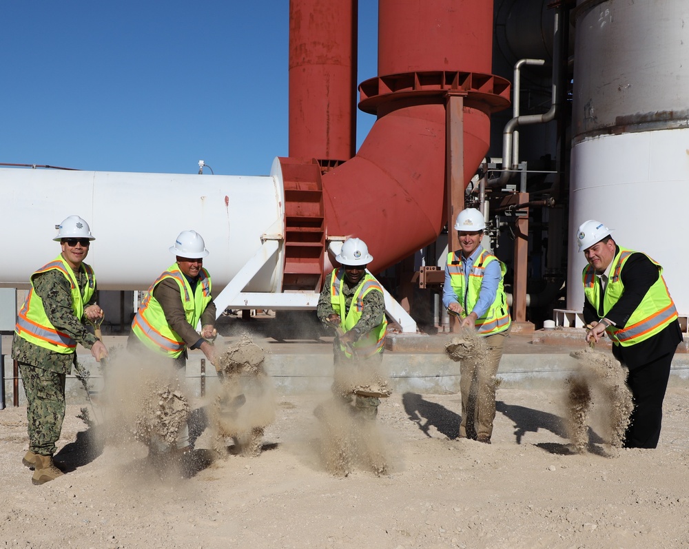 NAVFAC Officer in Charge of Construction China Lake  Breaks Ground on the Skytop Firing Bays Fifteenth MILCON of Earthquake Recovery Program