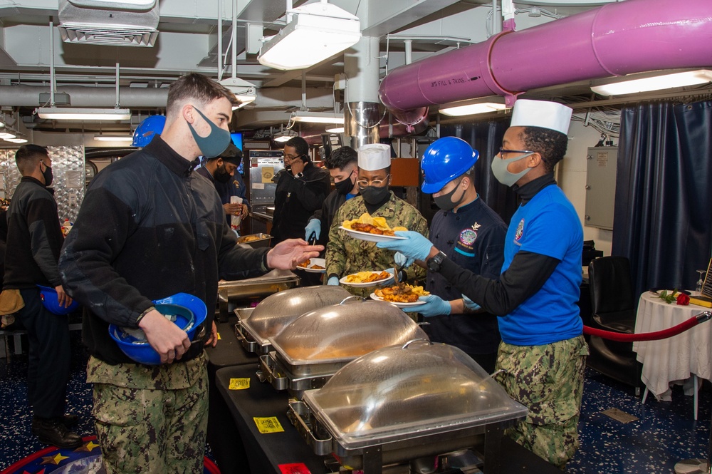 USS Ronald Reagan (CVN 76) Super Bowl Party