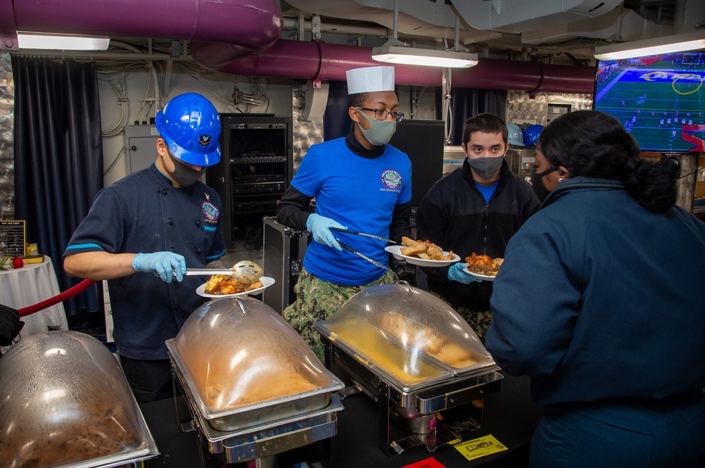 USS Ronald Reagan (CVN 76) Super Bowl Party