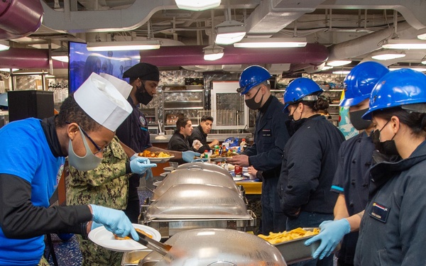 USS Ronald Reagan (CVN 76) Super Bowl Party
