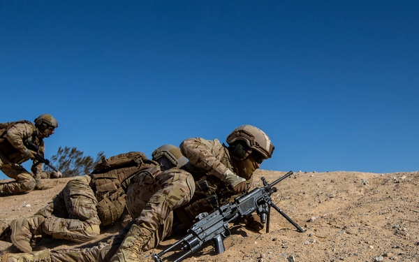 UAE Presidential Guard conduct squad attack ranges at the Combat Center