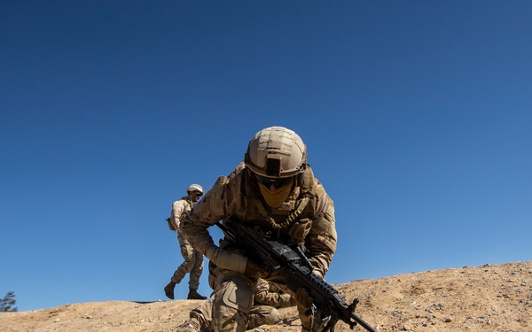 UAE Presidential Guard conduct squad attack ranges at the Combat Center