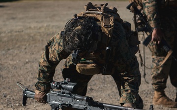 Marines train during Advanced Machine Gun Course