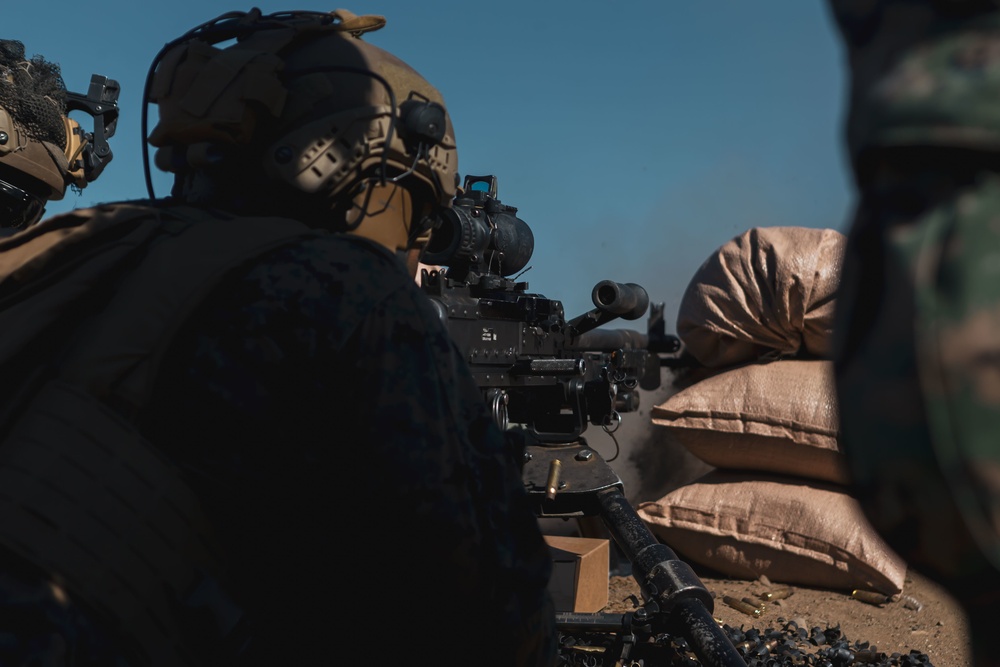 Marines train during Advanced Machine Gun Course