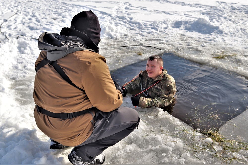 CWOC class 22-03 students jump in for cold-water immersion training