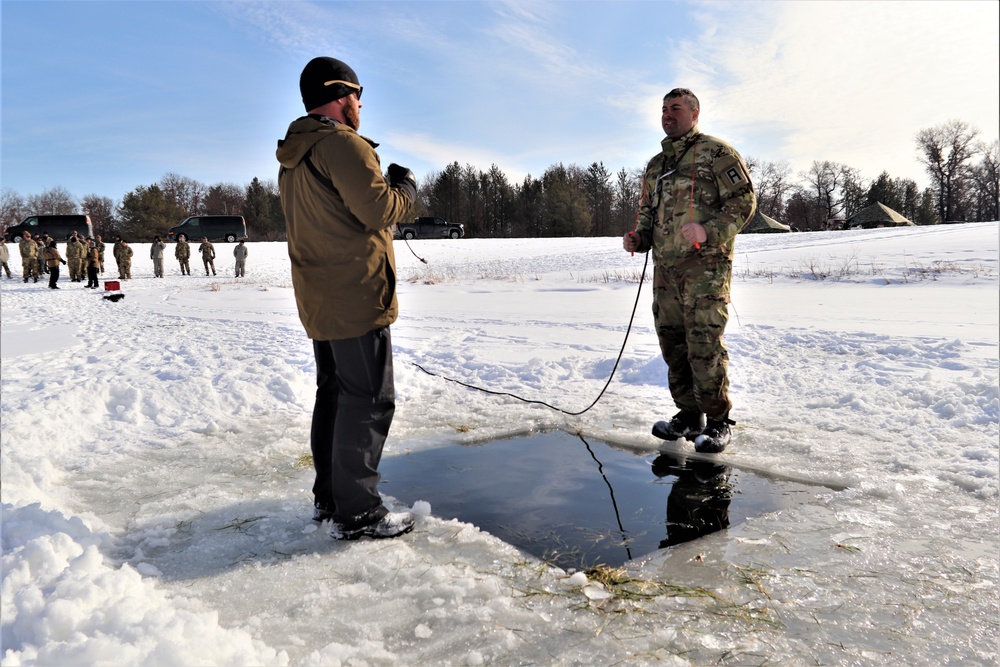 CWOC class 22-03 students jump in for cold-water immersion training