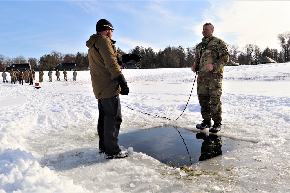 CWOC class 22-03 students jump in for cold-water immersion training