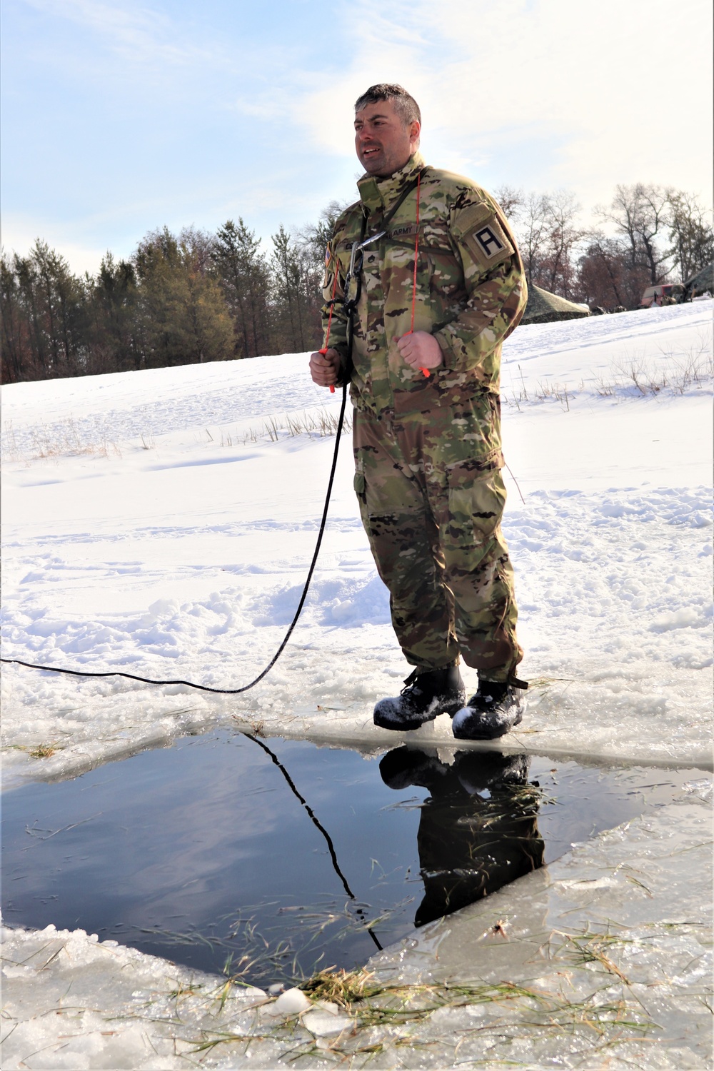 CWOC class 22-03 students jump in for cold-water immersion training