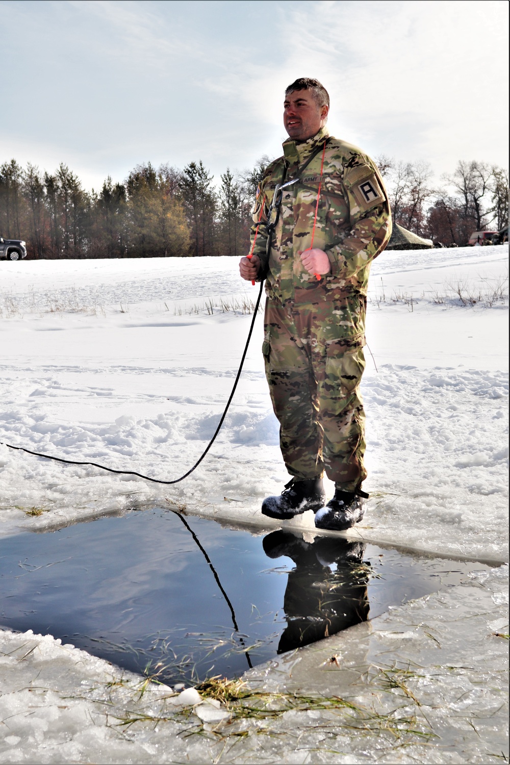 CWOC class 22-03 students jump in for cold-water immersion training