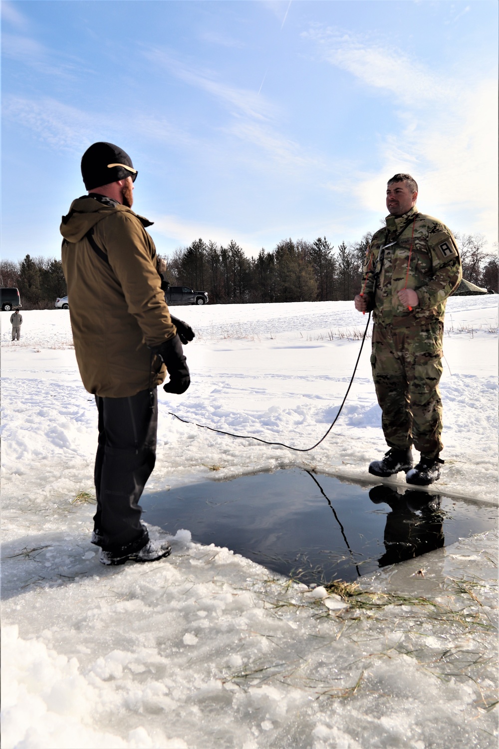 CWOC class 22-03 students jump in for cold-water immersion training