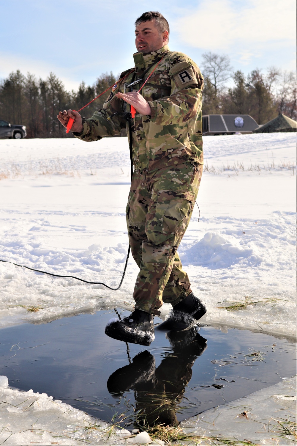 CWOC class 22-03 students jump in for cold-water immersion training