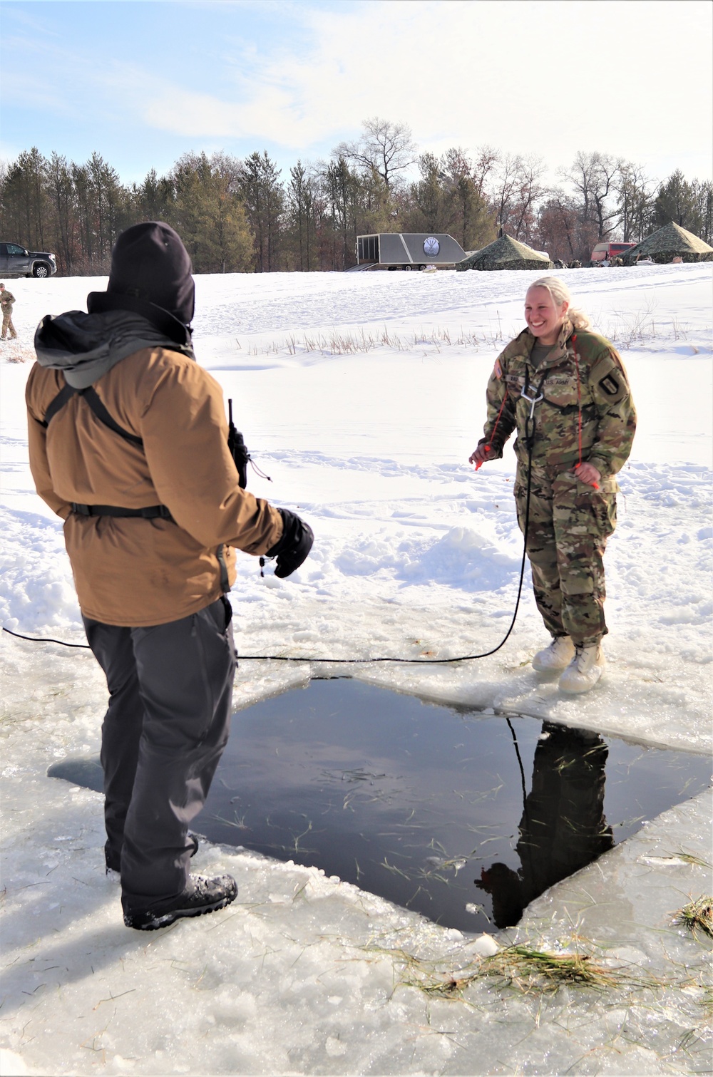 CWOC class 22-03 students jump in for cold-water immersion training