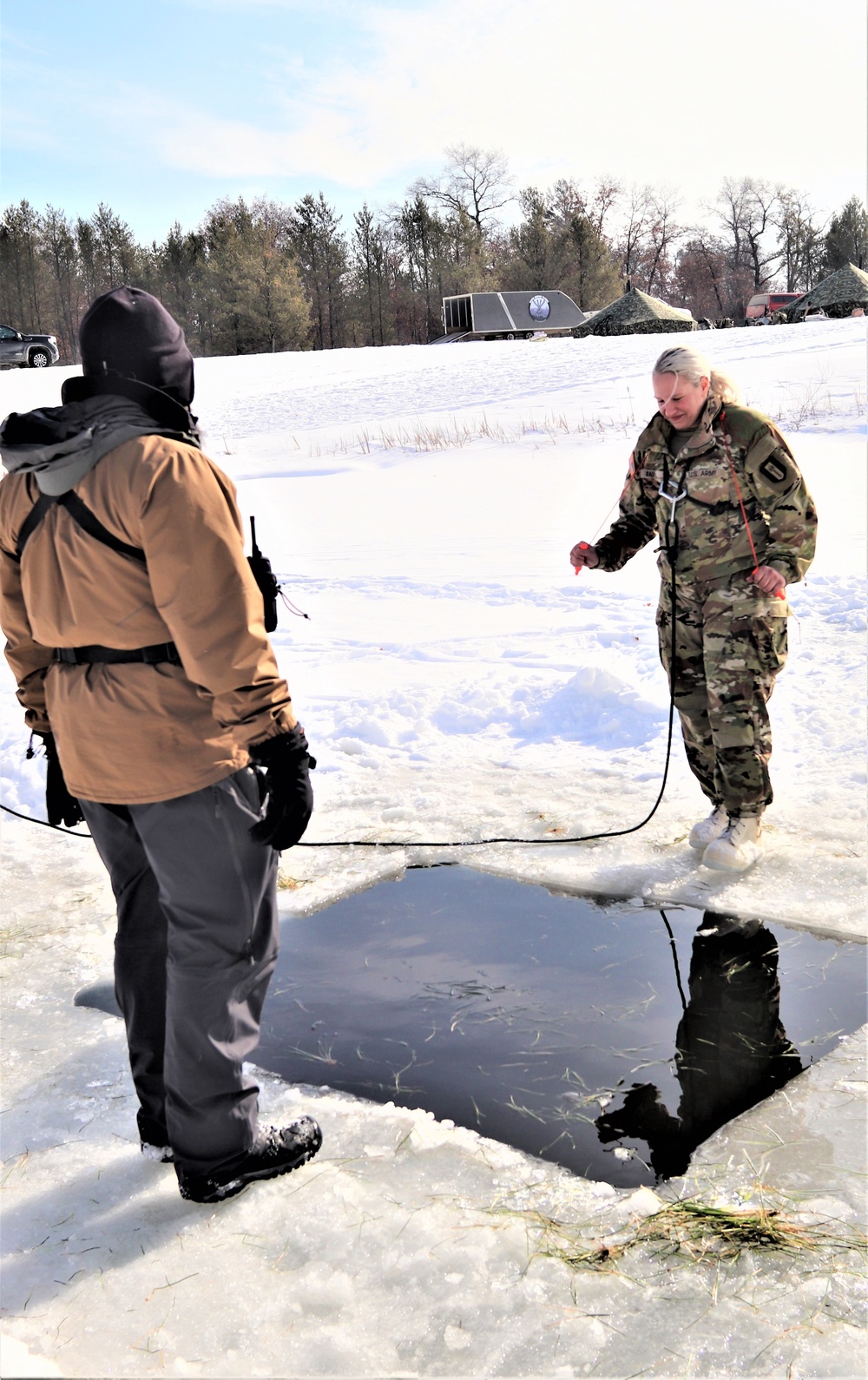 CWOC class 22-03 students jump in for cold-water immersion training