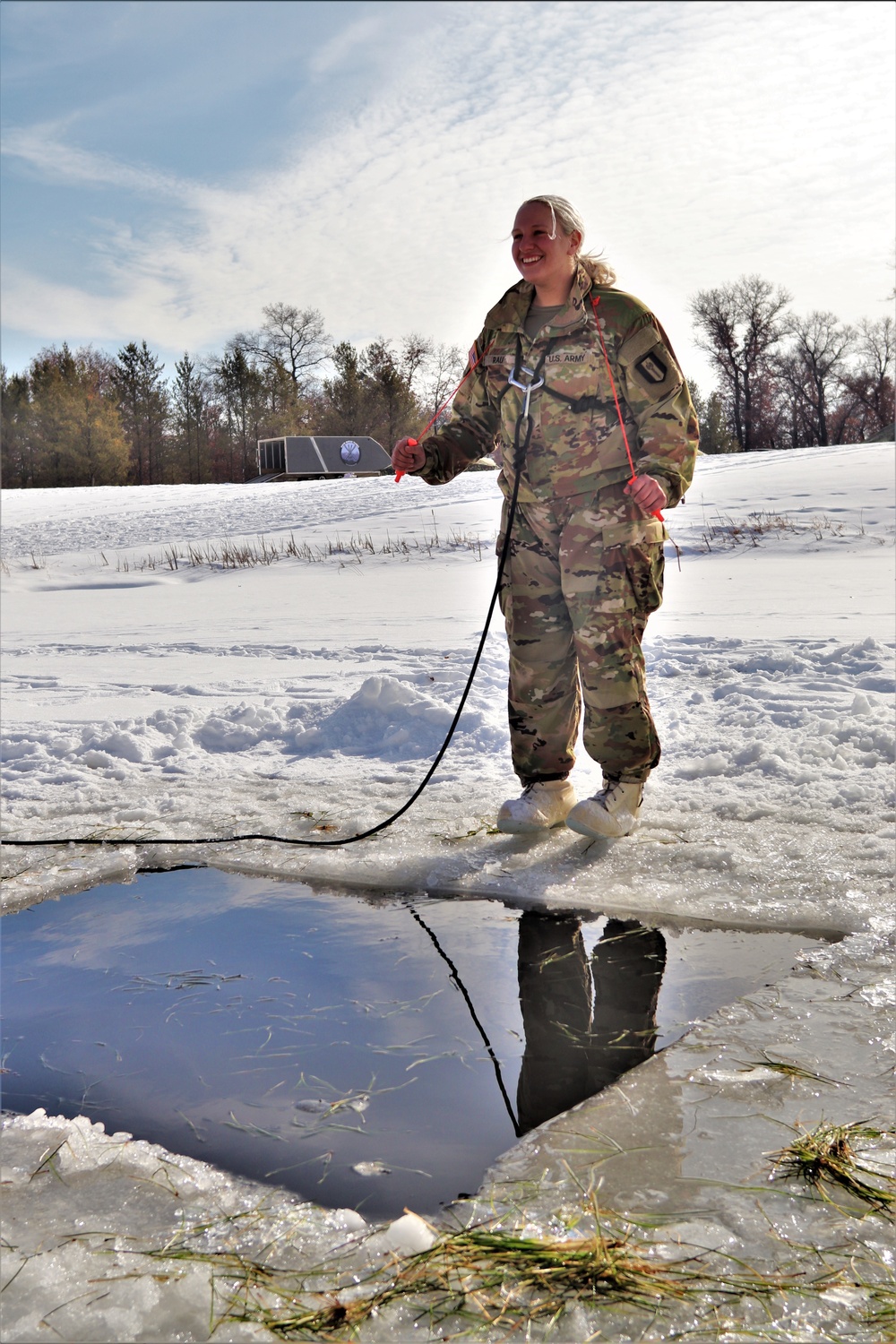 CWOC class 22-03 students jump in for cold-water immersion training