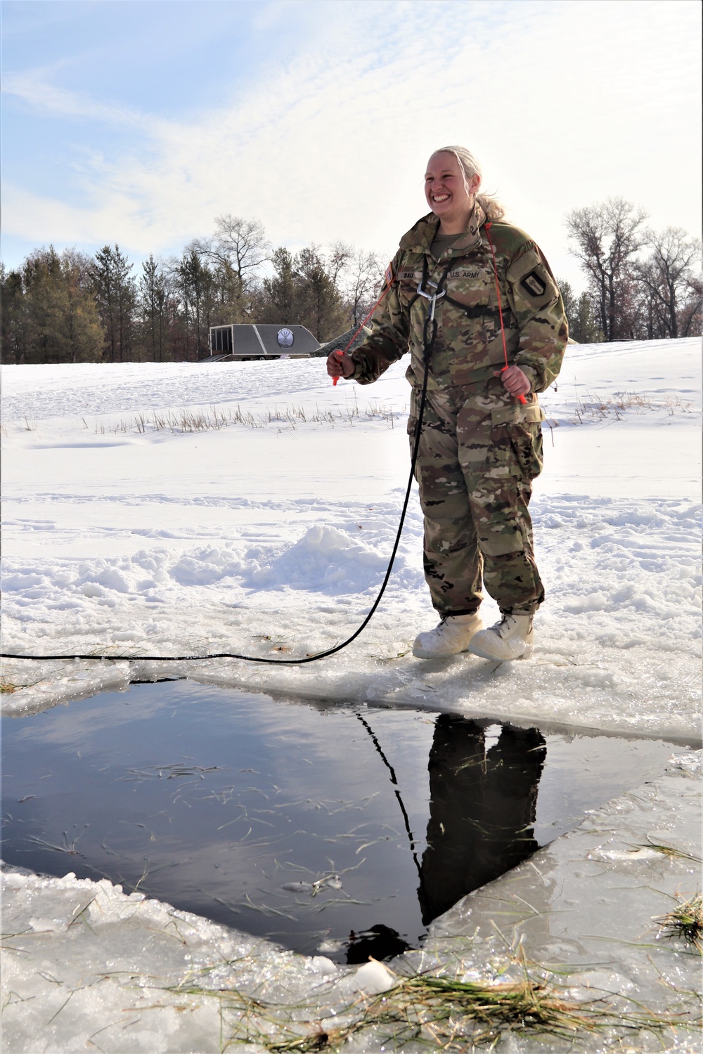 CWOC class 22-03 students jump in for cold-water immersion training