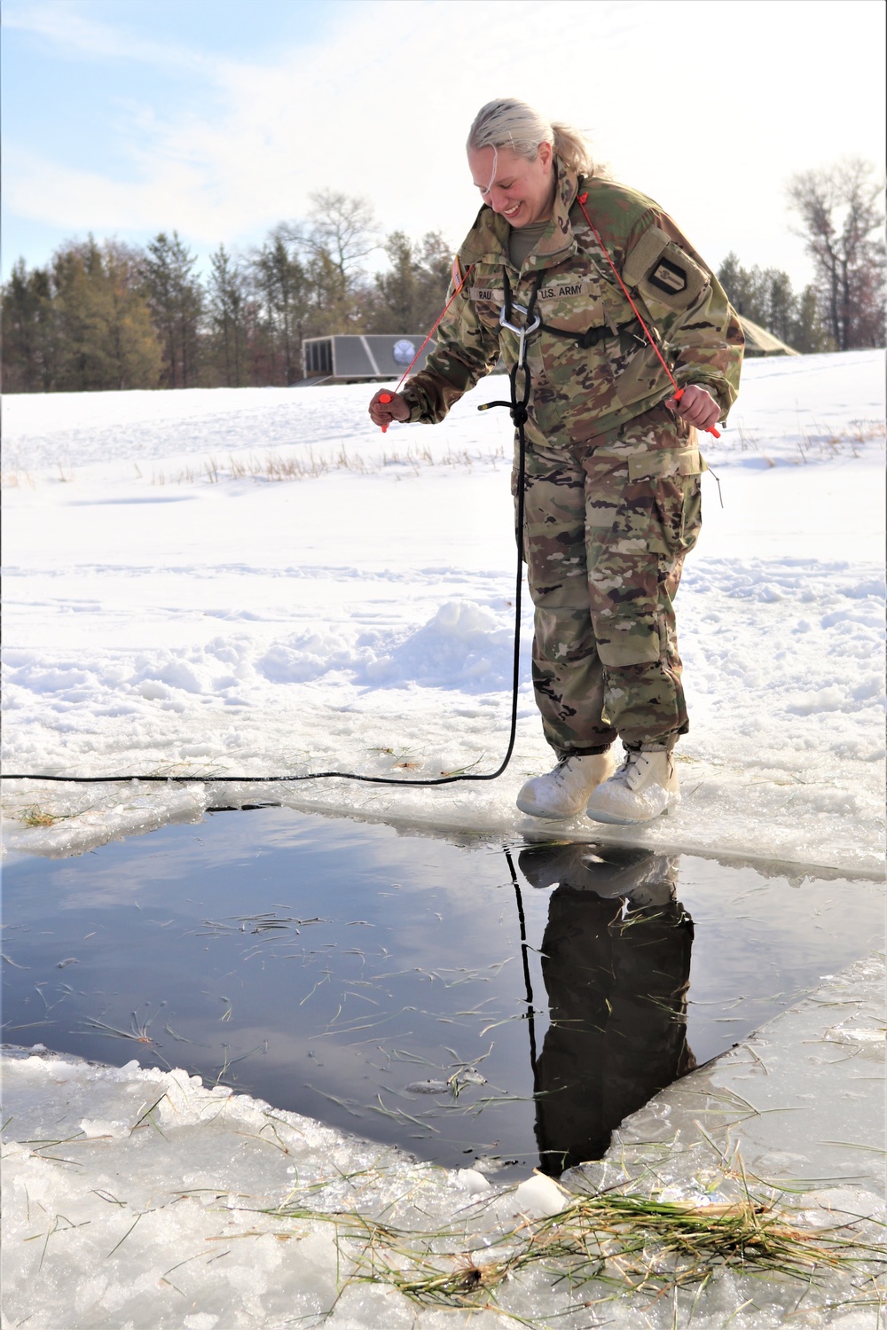 CWOC class 22-03 students jump in for cold-water immersion training