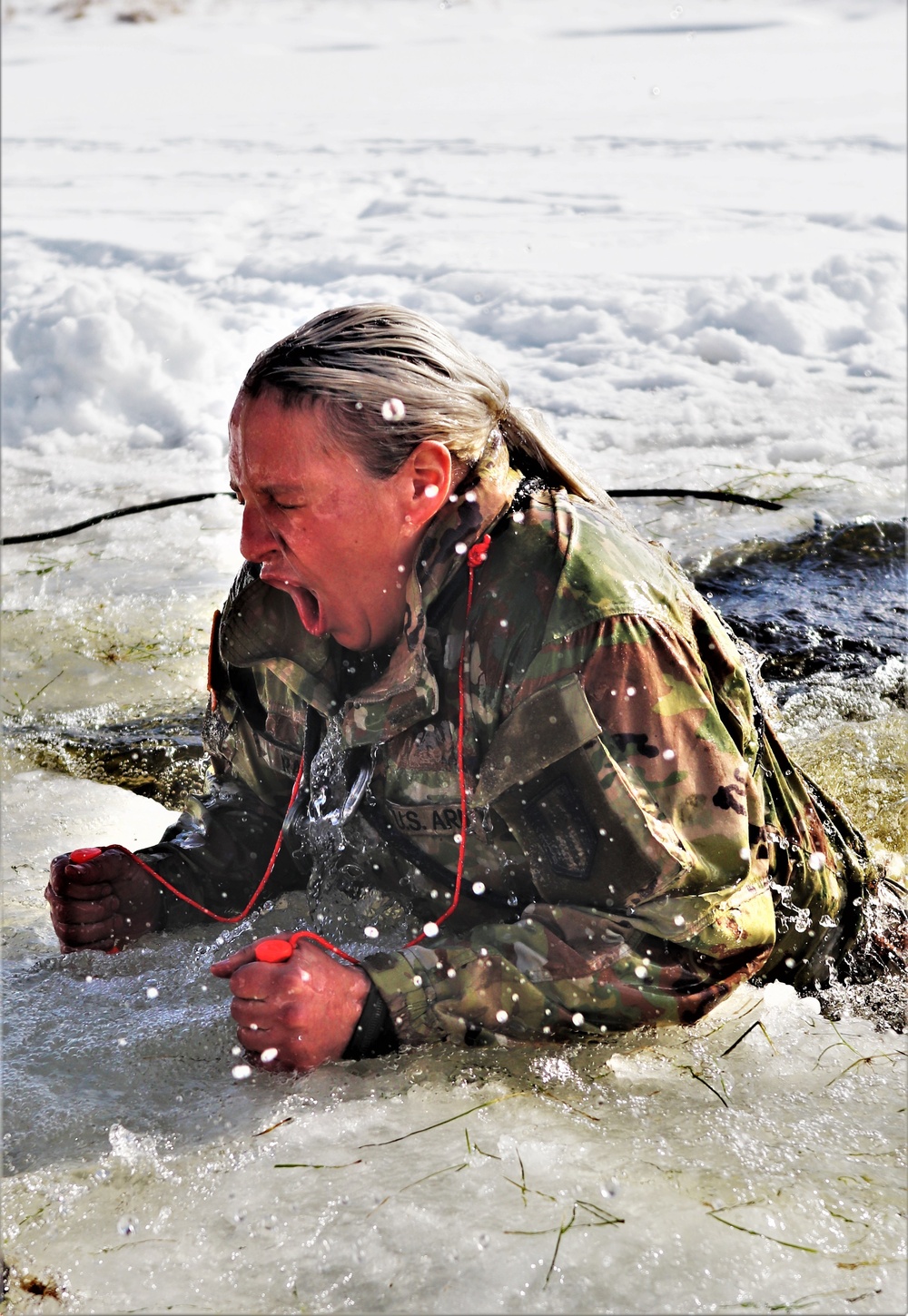 CWOC class 22-03 students jump in for cold-water immersion training