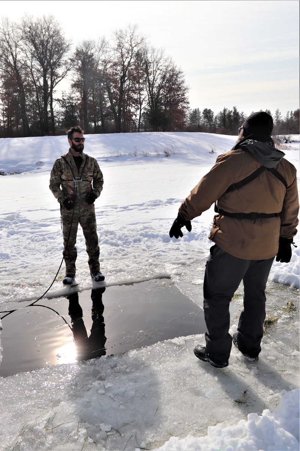 CWOC class 22-03 students jump in for cold-water immersion training