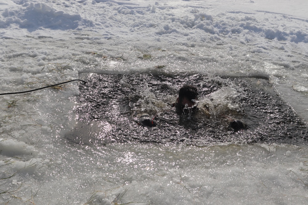 CWOC class 22-03 students jump in for cold-water immersion training